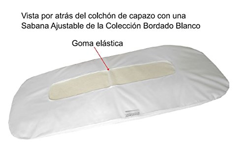 Vizaro - Sábana Bajera para Colchón de Capazo de Carrito de Bebé 70-80x30-35cm - Algodón Puro - Hecho UE, OekoTex - Estrellitas