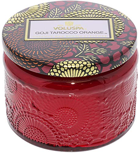 Voluspa Petite Glass Jar Candle in Goji & tarocco Orange