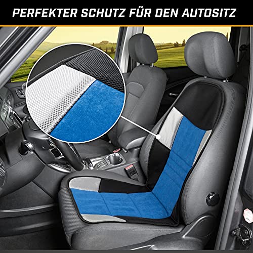 Walser Funda de Asiento de Coche, Funda de Asiento de Coche Hunt, Funda de Asiento de Coche Azul Negro, Transpirable 11666