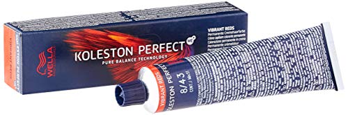 Wella Professionals Koleston Perfect Me + Vibrant Reds 8/43 Rubio Claro Rojo Oro, 60 ml