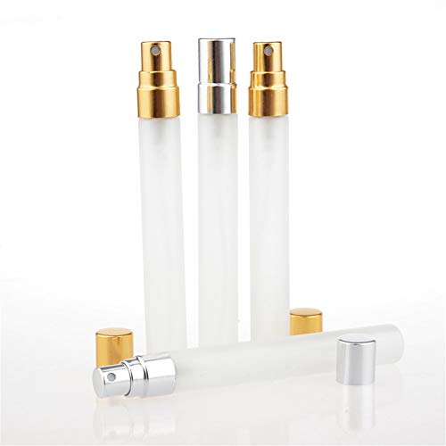 WESDOO Atomizador Perfume Vaporizador Perfume Recargable Botellas de Viaje Botella pulverizadora no tóxica Atomizador de Botella de Perfume de Viaje Gold