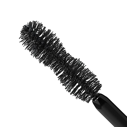 wet n wild, Big Poppa Mascara, Volumen Intenso, Máscara para Alargar las Pestañas, Fórmula Enriquecida con Aceite de Ricino y sin Escamas, Intensidad, Negro más Negro