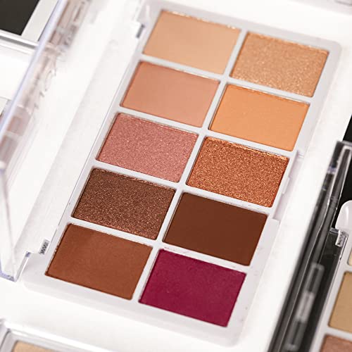 wet n wild, Paleta Color Icon 10-Pan, Paleta de Sombras de Ojos, 10 Colores Intensamente Pigmentados para el Maquillaje Diario, Fórmula de Larga Duración y Fácil de Difuminar, Heart & Sol