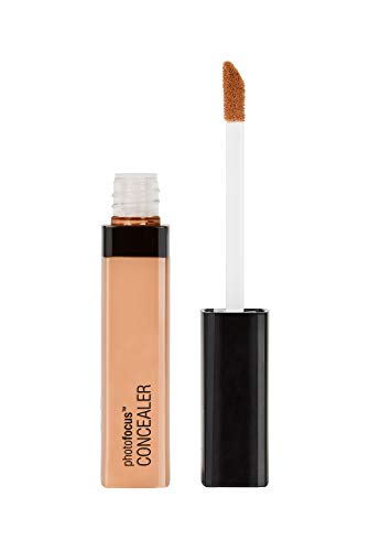 Wet n Wild - Photo Focus Concealer - Corrector Cremoso y Luminoso - Gran Cobertura, a Prueba de Selfies, Perfecto para Evitar Brillos Blancos en Las Fotos - Vegano - Medium Peach - 1 Unidad