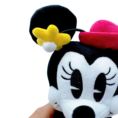 WHL Peluches Mickey Mouse y Minnie Mouse, 90 Aniversario - 25cm (10"), Súper suave (MINNIE 90TH)