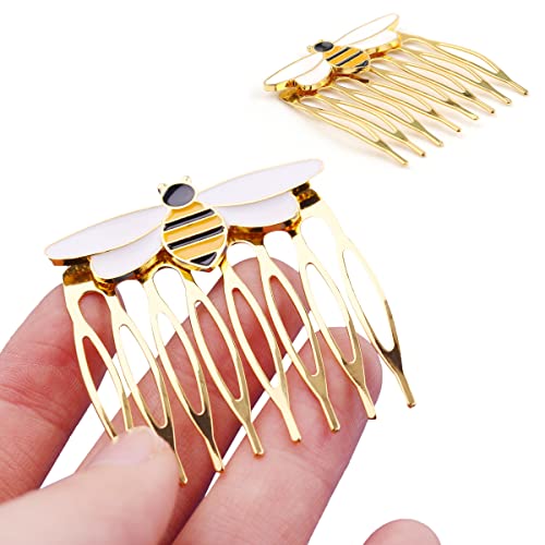 WideSmart 4Pcs Peines Laterales,Horquillas para Mujeres Clips de Pelo Vintage Peine del Pelo Mariposa Peine Lateral de Metal Mujeres Elegante Aleación Decorativa Vintage Alambre Cabello Peine Lateral