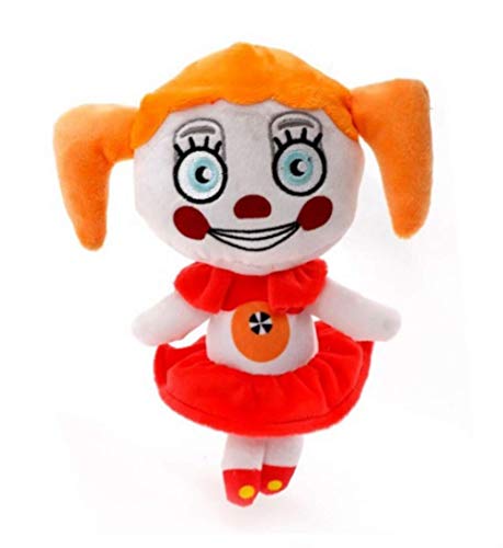 Wjfijz Five Nights At Freddy'S Sister Location-Baby Juguete de Felpa Coleccionable de 25 cm, Juguetes de muñecas de Animales para cumpleaños de niños