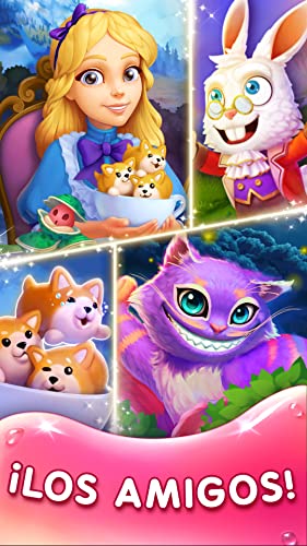 WonderMatch ™－Juego de Match-3 Puzzle 2020－combinar las jaleas y dulces en el nuevo aventuras de Alice 3 en una raya con gráficos geniales gratis. ¡Emprende viaje al mundo mágico HD para Kindle Fire!