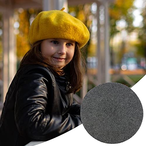 Wood.L Boina para Niñas, Gorro De Boina De Estilo Francés, Gorro De Boina De Artista Cálido para Niños, Gorro De Boina De Estilo Francés para Niñas, Otoño De Invierno