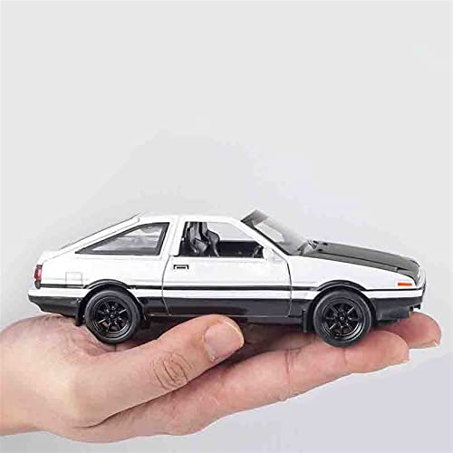 XDWDM Aleación 1:28 Coche De Juguete para Initial D para AE86 Coches De Aleación De Juguete De Metal Fundidos Y Vehículos De Juguete Modelo De Coche En Miniatura (Color : White)