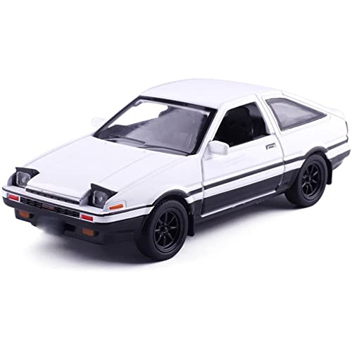 XDWDM Aleación 1:28 Coche De Juguete para Initial D para AE86 Coches De Aleación De Juguete De Metal Fundidos Y Vehículos De Juguete Modelo De Coche En Miniatura (Color : White)