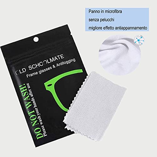 XIANGLONGY 10 paños antivaho para gafas, antivaho, antiempañamiento, eficaz hasta 24 horas, reutilizables, aptos para gafas, espejos de coche, cascos