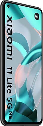 Xiaomi 11 Lite 5G NE - Smartphone con Pantalla de 6,55” DotDisplay AMOLED FHD+ de 90 Hz, 8+128GB, Qualcomm Snapdragon 778G, Triple cámara de 64MP+8MP+5MP, Bat 4250mAh, Negro trufa (Versión ES/PT)