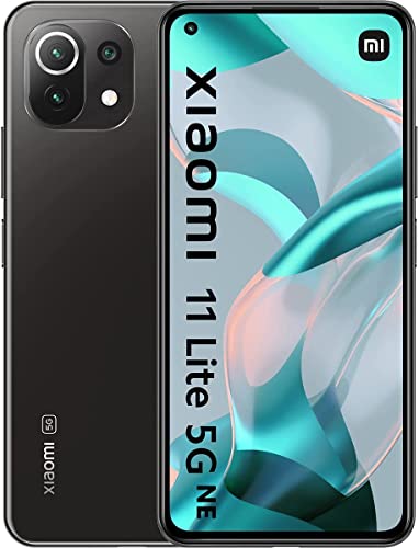 Xiaomi 11 Lite 5G NE - Smartphone con Pantalla de 6,55” DotDisplay AMOLED FHD+ de 90 Hz, 8+128GB, Qualcomm Snapdragon 778G, Triple cámara de 64MP+8MP+5MP, Bat 4250mAh, Negro trufa (Versión ES/PT)