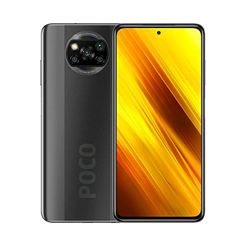 Xiaomi Poco X3 Smartphone,6GB RAM 128GB ROM Teléfono,6.67” FHD DotDisplay Qualcomm Snapdragon 732G Octa-Core Procesador con NFC Cámara Cuádruple (64MP+13MP+2MP+2MP) Versión Global(Gris)