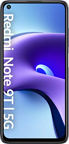 Xiaomi Redmi Note 9T 5G (Smartphone 4GB+128GB, FHD+ de 6.53" DotDisplay, Cámara triple 48 MP, Media Tek Dimensity 800U, Dual Speakers, 5000mAh, 18W de Carga rápida), Negro