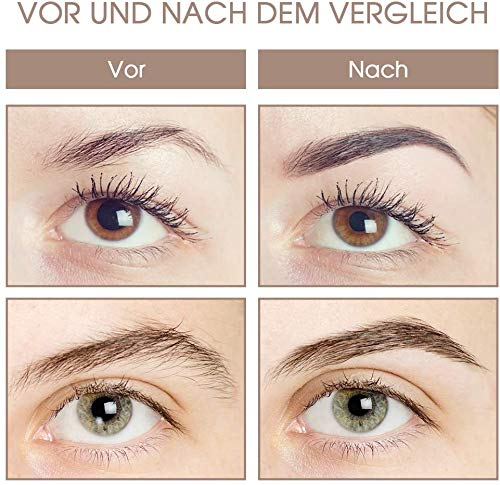 XLKJ Depiladora Cejas Mujer, Eléctrica Cejas Depiladoras, Afeitadora de Cejas, Portátil sin Dolor de Mujeres Cejas Recortador con Luz LED