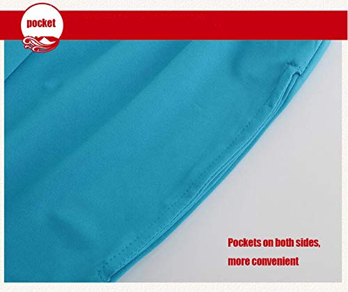 XLYAN Modal Pantalones Tai Chi Color Sólido,Opcional, Hombres Y Mujeres (S - XXL),Lightblue-S