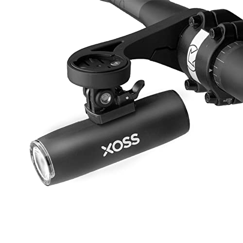 XOSS XL400 Brillante USB Recargable MTB Road Commuter Bike Light, Potente 400 Lúmenes Resistente al Agua Faro de Bicicleta Amplio Angulo de Distribución, Fácil de Instalar para Montar de Noche