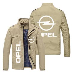 XVBMDS Chaqueta De Actividad Al Aire Libre para Opel Hombres Sudaderas con Cremallera Completa Transpirable Cuello Alto A Prueba De Viento Senderismo Ciclismo Desgaste Abrigo-B||XL