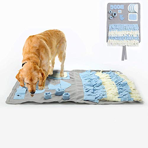 YAMI Snuffle Mat para Perros Alfombrilla de Entrenamiento para Perros Hecha a Mano Alfombra de Juego Mat Nosework Blanket alienta Las Habilidades Naturales de forrajeo (100 * 60 cm)