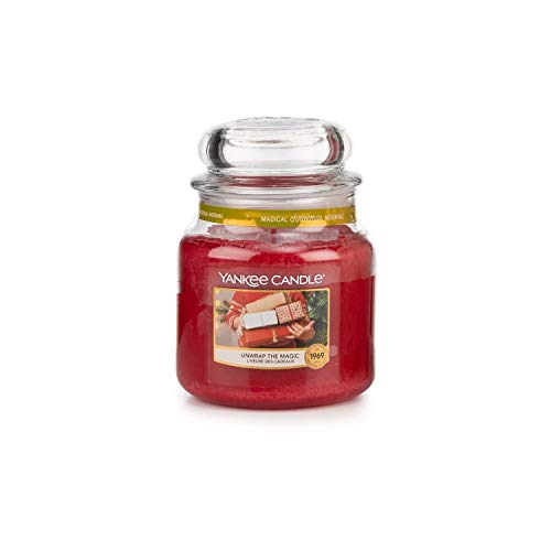 Yankee Candle Vela perfumada de cera, 5,8 cm, color rojo