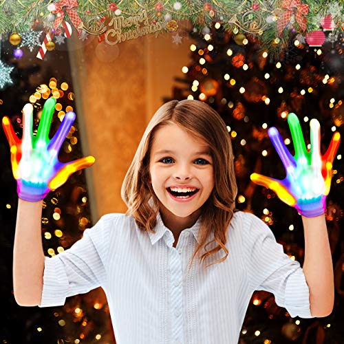 Yazare Juguetes Niños 8 9 10 11 12 Años, Guantes Led Decoracion Navidad Regalos Niñas 10 Años Originales Juguetes Niño 8-12 Años Adornos Navidad Regalos Fiesta Cumpleaños Niños