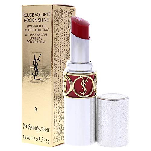 Yves Saint Laurent Rouge Voluptã‰ Rock'N Shine Lipstick #8-Rock'N Red 4 ml