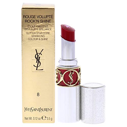 Yves Saint Laurent Rouge Voluptã‰ Rock'N Shine Lipstick #8-Rock'N Red 4 ml