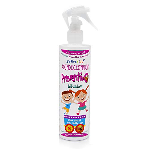 ZafireKids Acondicionador Preventivo Bifásico en spray. Fresco olor. Ideal para el fácil desenredado de niños y niñas. Protección natural con árbol de té. 300 ml