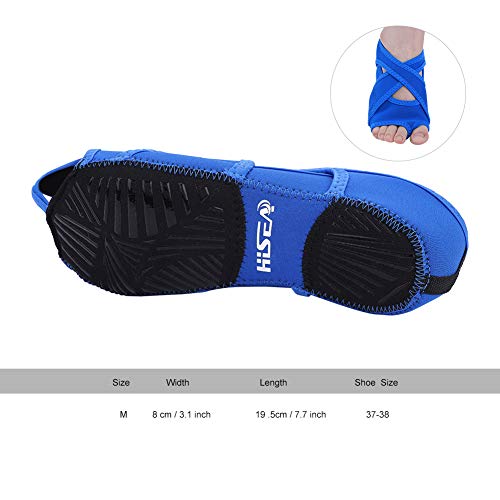 Zapatillas Calcetines de Yoga Antideslizantes , Calcetines de Pilates de Yoga con Dedos de Pies Abrigo Suave Zapatillas de Entrenamiento de Baile con Empuñaduras para Pilates Ballet Hombres(L-azul)