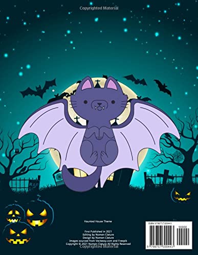 Zara's Halloween Colouring Book: Haunted House Theme