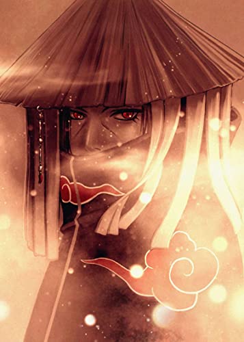 Zhangqicc Itachi Uchiha - Póster con diseño de ojos rojos (40 x 60 cm)