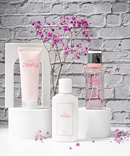 Zinnia Flor de Zinnia Estuche de Regalo para Mujer EdT 100 ml + Body Lotion 100 ml + Crema Manos 75 ml