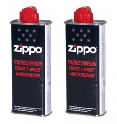 Zippo - Mechero (2 unidades, 125 ml), funciona con gasolina