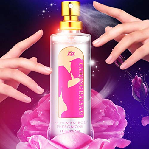 zkm 29.5ml Perfume de Feromona para Hombre Mujer Sexo Pasión Coquetear Emociones corporales Spray Atractivo Afrodisíaco Líquido Rosa