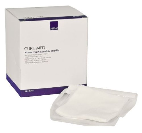 125 Gasas Estériles 10 x 10 cm - Esponjas de Gasa con 4 capas - de Tejido no Tejido para el Cuidado de Heridas Apósitos de uso médico