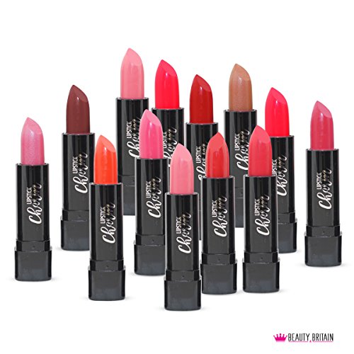 144 x LÁPIZ LABIAL LIPSTICK SET MUCHAS DIFERENTES TONOS CAJA DE PANTALLA DE LUJO DE TAMAÑO COMPLETO AL POR MAYOR