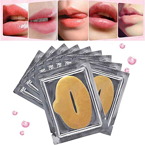 15 parches de colageno oro para humectar labios, mascara antiarrugas para nutrir, hidratar, reafirmar el labio. Adios arrugas alrededor de la boca, mascarilla con efecto lifting, textura suave