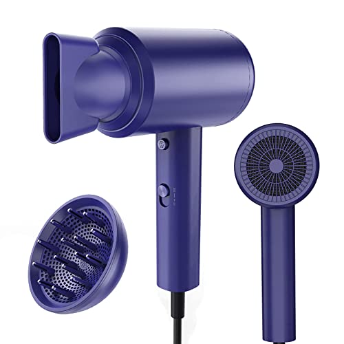 1800W Secador de Pelo Iónico,POWERAXIS Secador Pelo Profesional de Salón Viaje con 3 Ajustes de Frío / Calor,3 Accesorios de Peinado para Mujeres,Hombres,Niños,Cuidado del Cabello