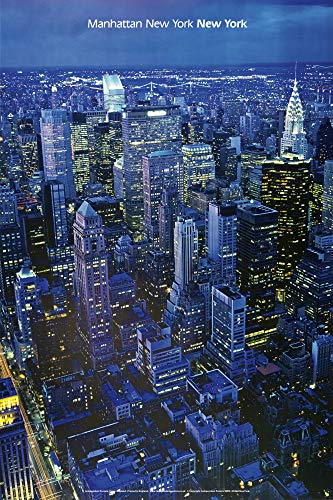 1art1 Nueva York - Manhattan by Night Póster (91 x 61cm)