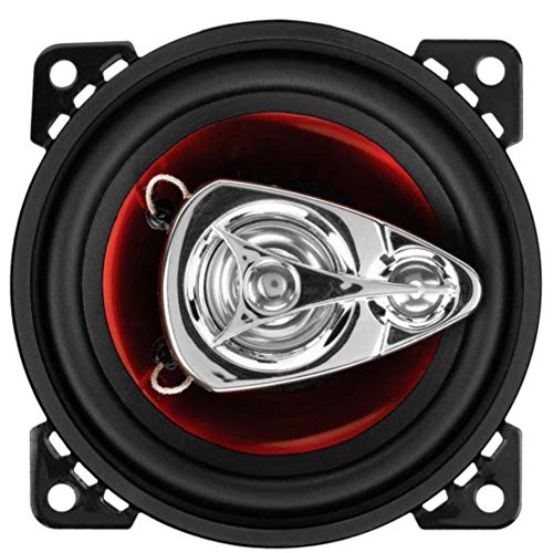 2 Altavoces Compatible con Boss Audio Systems CH4230 CH 4230 coaxial de 3 vías 10,00 cm 100 mm 4" diámetro 112,5 vatios rms 225 vatios máx 4 ohmios 90 db spl Coche, por par