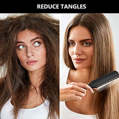 2 Cepillo de Peinado de Cerdas de Nylon con 9 Hileras Cepillo para Desenredar Cabello Rizado de 9 Hileras y Cepillo de Pelo de Viaje de 5 Hileras para Separar, Dar Forma, Definir Rizos, Desenredar