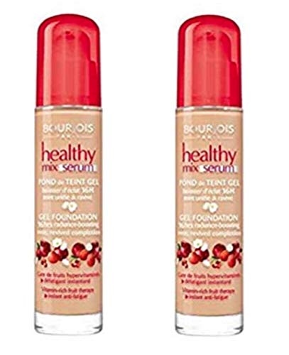 2 x Bourjois Healthy Mix Serum Gel Foundation 51 Light Vanilla 30ml New & Sealed