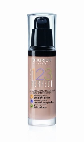 3 x Bourjois Paris 123 Perfect Foundation 30ml New & Sealed - 53 Light Beige