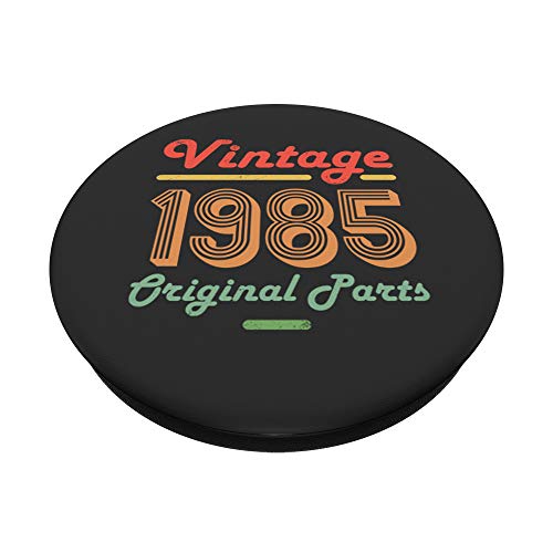 35 cumpleaños vintage mujeres hombres edad 35 años regalos 1985 PopSockets PopGrip Intercambiable