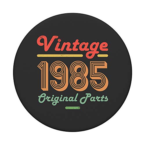 35 cumpleaños vintage mujeres hombres edad 35 años regalos 1985 PopSockets PopGrip Intercambiable