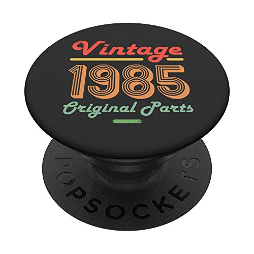 35 cumpleaños vintage mujeres hombres edad 35 años regalos 1985 PopSockets PopGrip Intercambiable