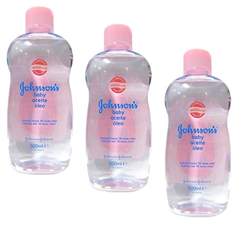 3x Johnson's Baby Oil 500ml (1500ml Total)