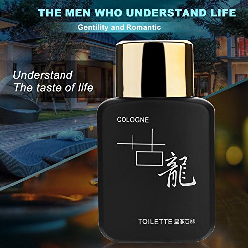 50ml Hombres Colonia Perfumes Fragancias Maduro Caballero Tentaciones Botella de perfume sexy(negro)